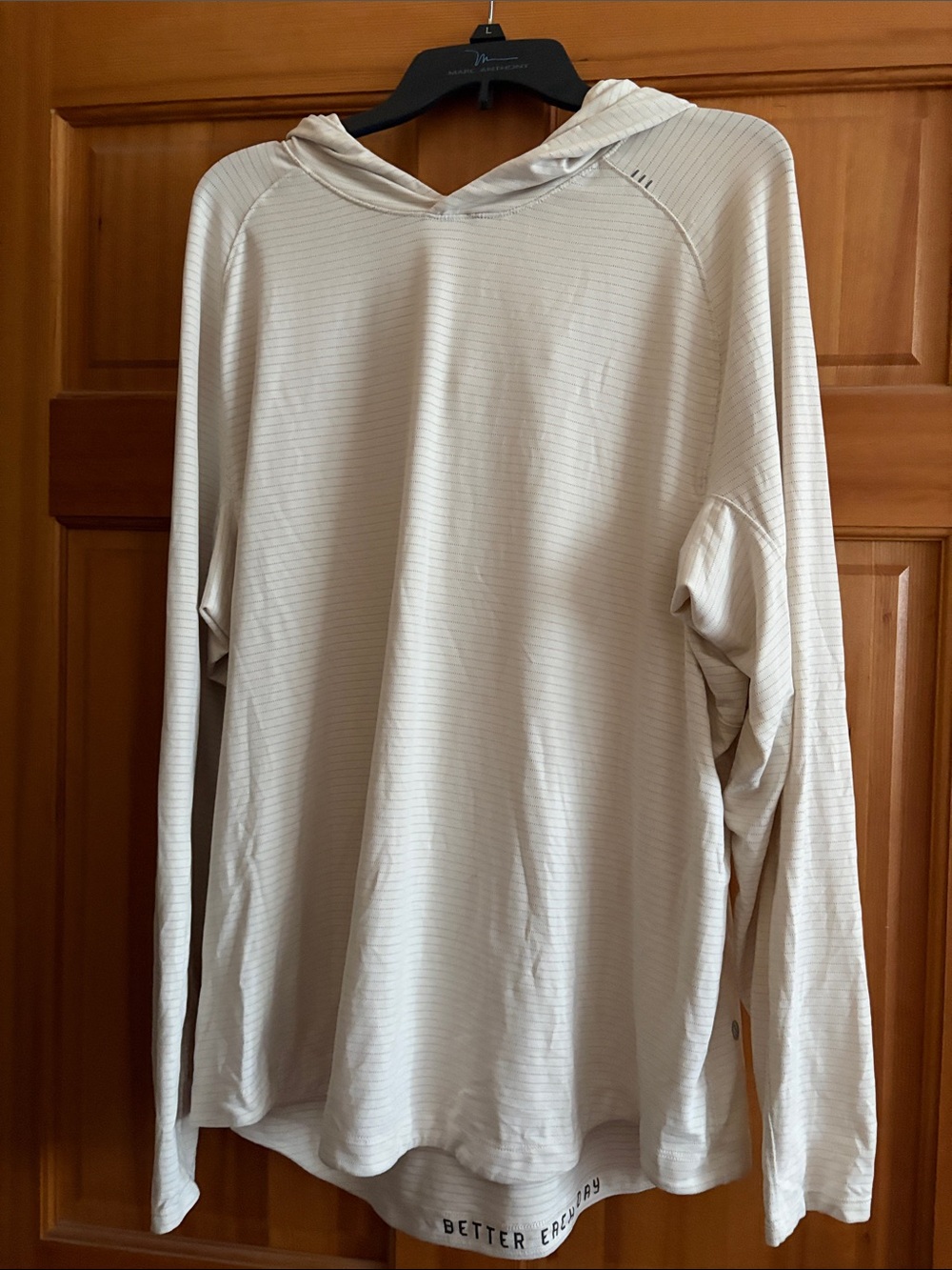 lululemon athletica Men’s Cream Crewneck Hooded Sweater